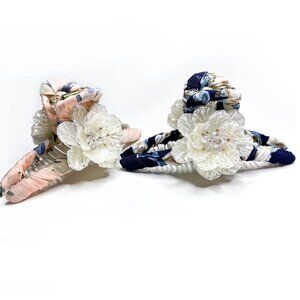 2 Pack Gorgeous Flower hair claw clips hair accessories